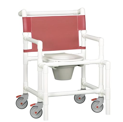 Oversize Shower Chair Commode w/Removeable Seat & Pail 450 LB