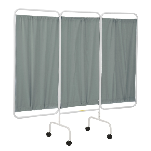 Vinyl Mobile Antimicrobial 3 Panel Privacy Curtain Screen - Image 6