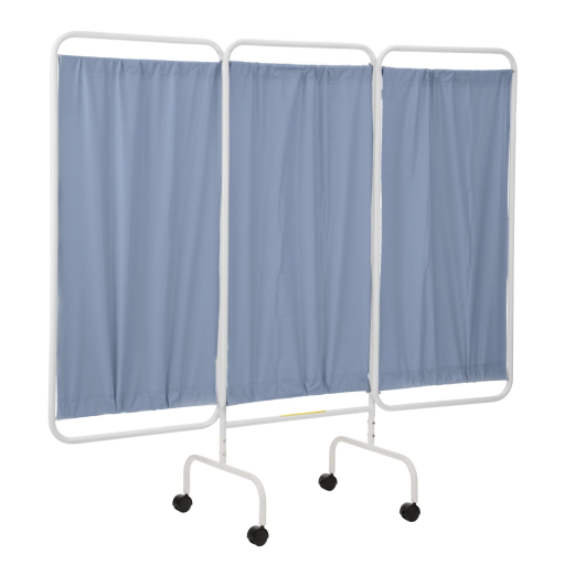 Vinyl Mobile Antimicrobial 3 Panel Privacy Curtain Screen - Image 10