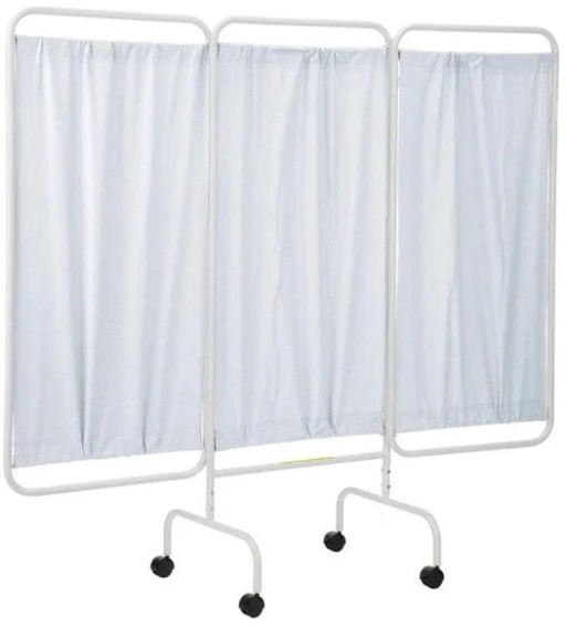 Vinyl Mobile Antimicrobial 3 Panel Privacy Curtain Screen - Image 4