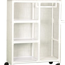 Garment Rack w/ 3 Shelves, Hanging Bar & 10 Dividers