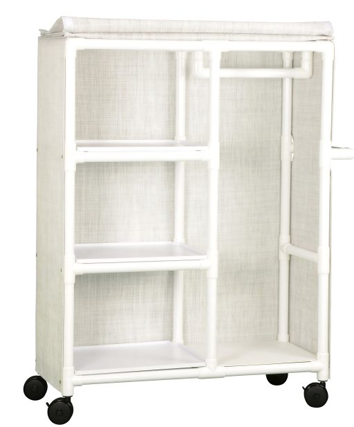 Garment Rack w/ 3 Shelves, Hanging Bar & 10 Dividers