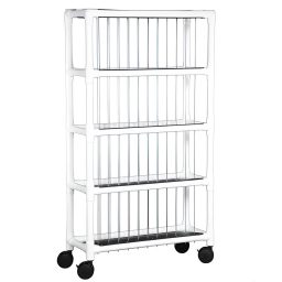 Notebook Chart Storage System Rack w/ 40 Binder Capacity S/L