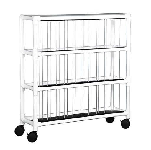 Notebook Chart Storage System Rack w/ 30 Binder Capacity S/L