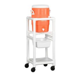 Cooler Caddy Cart w/ 5 Gallon Igloo Cooler & Drip Tray