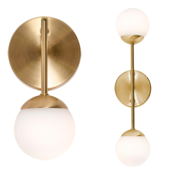 Spherical LED Sconce Wall Mount Light Fixture 9"/17"