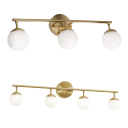 Spherical LED Vanity Wall Mount Light Fixture 24"/32"