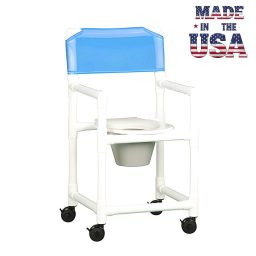 Value Line Shower Commode w/ Contoured Seat & Pail 300 LB CAP