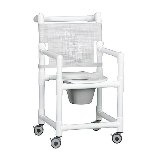 Original Shower Chair Commode w/ Slant Seat & Pail 300 lb. Capacity