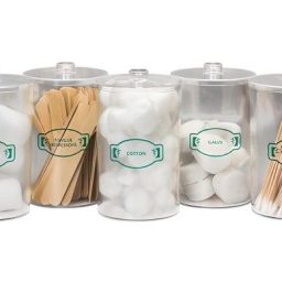 Sundry Jars Clear Plastic set of 5