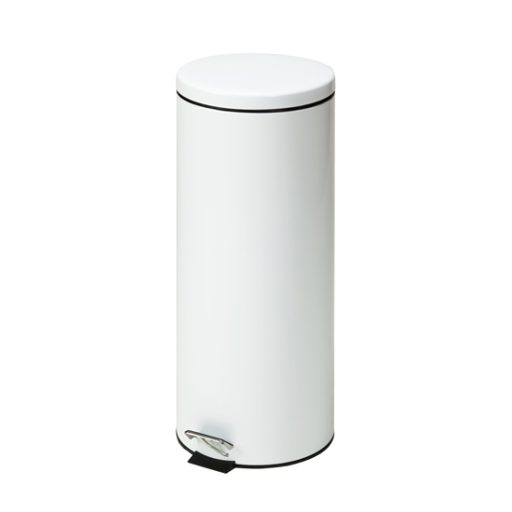 White Medium Round Waste Receptacle