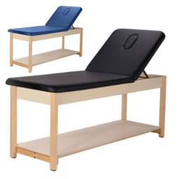 Adjustable Backrest Treatment Table w/Nose Hole, PVC Cover & Layered Foam System