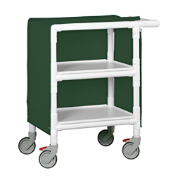 Multi-Purpose Cart w/ Cover & 2 Shelves 12.5in Shelf Spacing