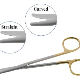 Metzenbaum Curved Operating Scissors w/ Tungsten Carbide Blades