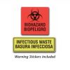 White Medium Round Waste Receptacle - Image 2