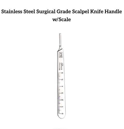 Stainless Steel Surgical Grade Scalpel Knife Handle w/Scale