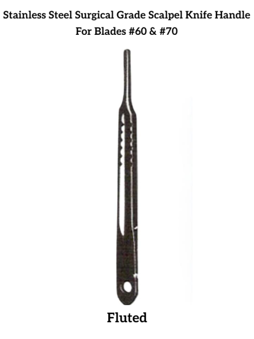 Stainless Steel Surgical Grade Scalpel Knife Handle For Blades #60 & #70 - Image 2