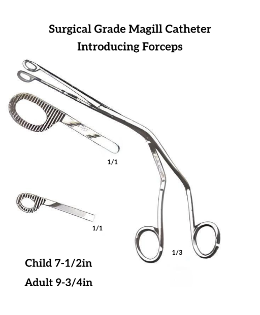 Surgical Grade Magill Catheter Introducing Forceps