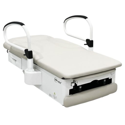 200 Manual Back Exam Chair w/Hand & Foot Controls, Front & Reversible Side Storage Drawers & Electrical Receptacle 17in/19in - Image 5