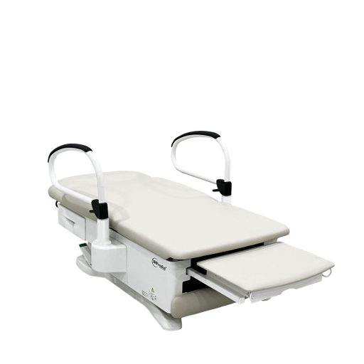 300 Manual Back Exam Chair w/Hand & Foot Controls, Front & Reversible Side Storage Drawers, Electrical Receptacle, Drawer Warmer & Wheelbase System 17in/19in - Image 9