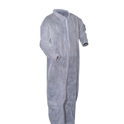 100% Polypropylene Basic Protection Collared Coverall White 25/Case