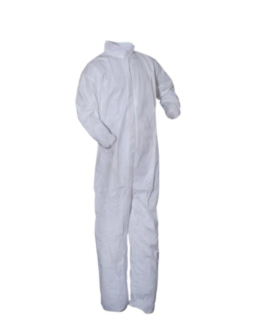 Polyethylene/Polypropylene Blend High Performance Collared Coverall White 25/Case