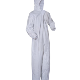 Polyethylene/Polypropylene Blend High Performance Hooded Coverall White 25/Case