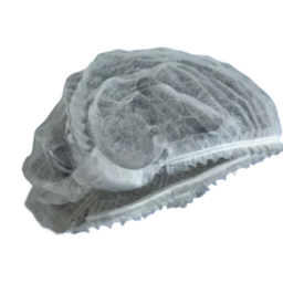 Non-Woven Polypropylene Fabric Full Coverage Cleanroom Bouffant Style Cap White 1000/case