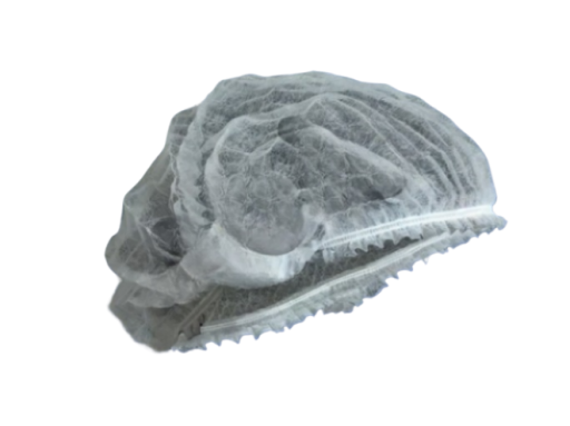 Non-Woven Polypropylene Fabric Full Coverage Cleanroom Bouffant Style Cap White 1000/case