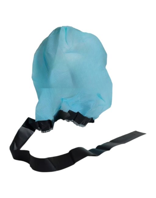 100% Polypropylene Shoe Cover w/Conductive Strip Sky Blue 300/pc Case - Image 2