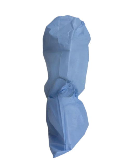 Calf Height Polyethylene/Polypropylene Blend Laminated Boot Cover 18" Tall Cool Blue 100/pc Case - Image 2