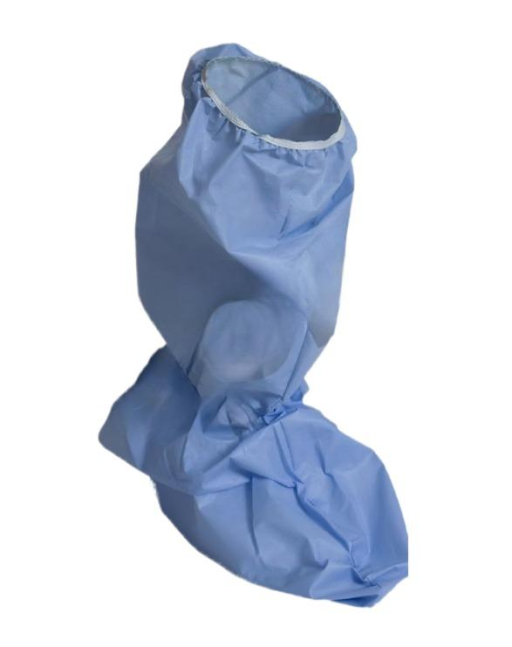 Calf Height Polyethylene/Polypropylene Blend Laminated Boot Cover 18" Tall Cool Blue 100/pc Case