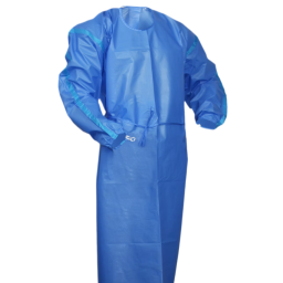 USP 800 Compliant Barrier Gown w/ Taped Seams Blue 30/pc Case
