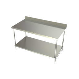 Stainless Steel Tables w/ Backsplash