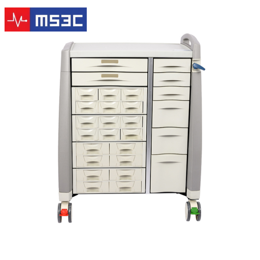 Medication Cart w/ 20 Bin Cassettes, 8 Drawers & Keyless Lock - Image 2