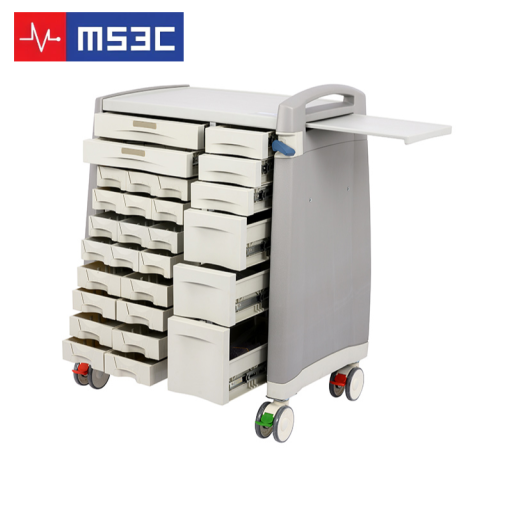 Medication Cart w/ 20 Bin Cassettes, 8 Drawers & Keyless Lock - Image 4