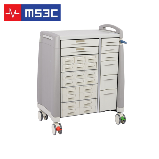 Medication Cart w/ 20 Bin Cassettes, 8 Drawers & Keyless Lock - Image 3
