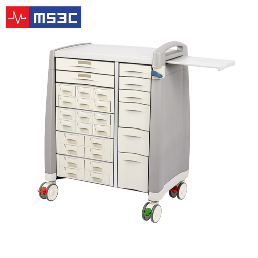 Medication Cart w/ 20 Bin Cassettes, 8 Drawers & Keyless Lock