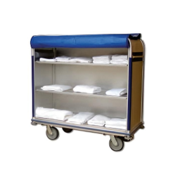 Aluminum Multi-Shelf Linen Carts