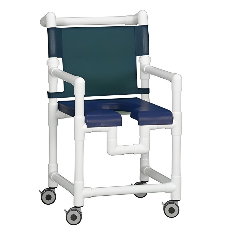 Tall Deluxe Shower Chair w/ Open Front Seat 300 lb Capacity