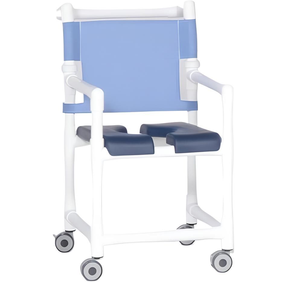 Deluxe Shower Chair w/Slant Split Seat 300 lb. Capacity