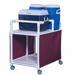 Combo Hydration Cart w/ 36 Qt. Ice Chest & 2 - 5 Gal Coolers