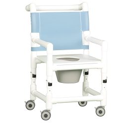 Adjustable Height Pediatric Shower Chair Commode 250 lb. Capacity