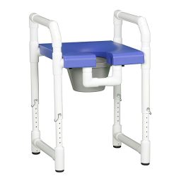 Adjustable Toilet Safety Frame w/ Pail 300 LB Capacity