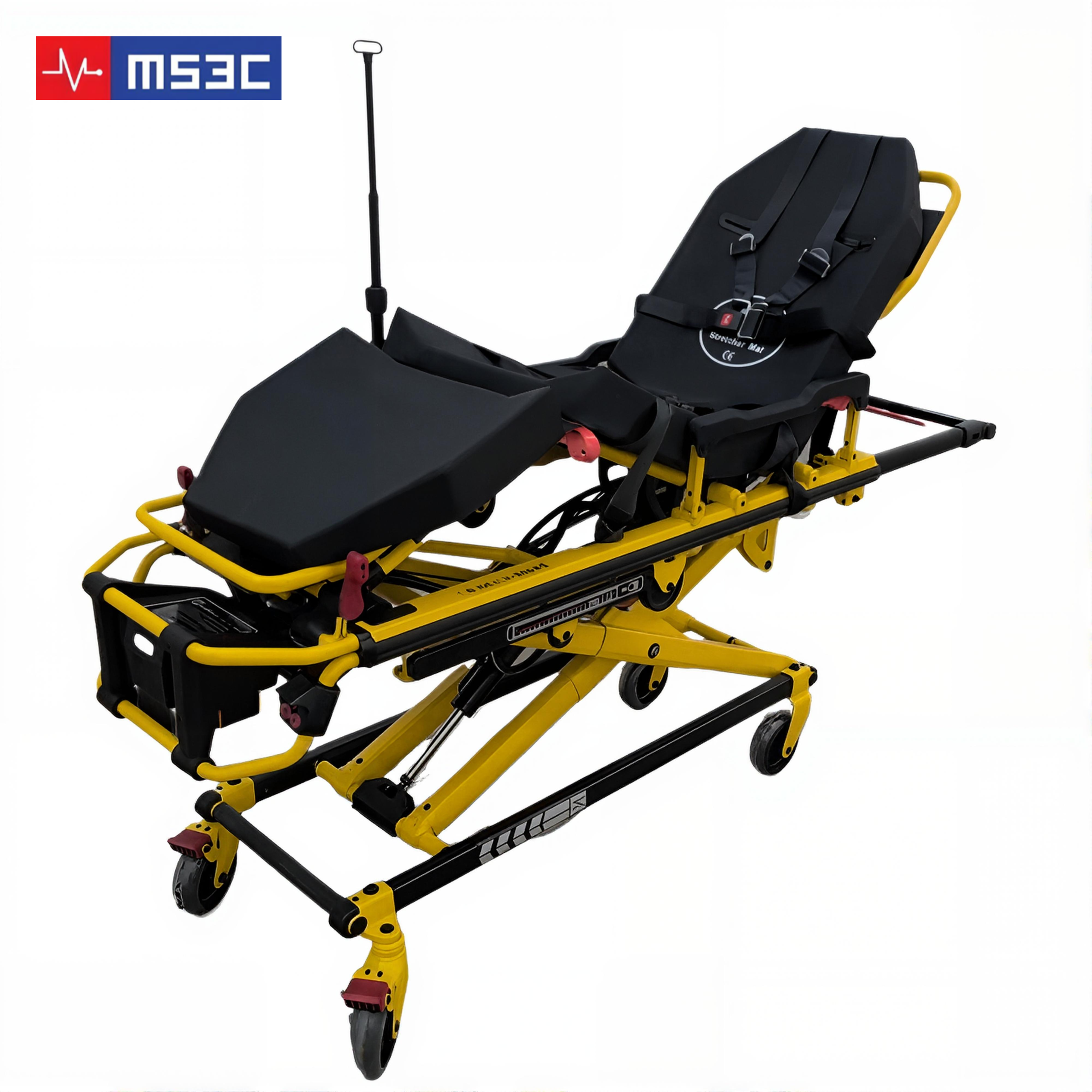 Battery Powered Commercial X Frame EMS Ambulance Stretcher 660lb Capacity - Image 9