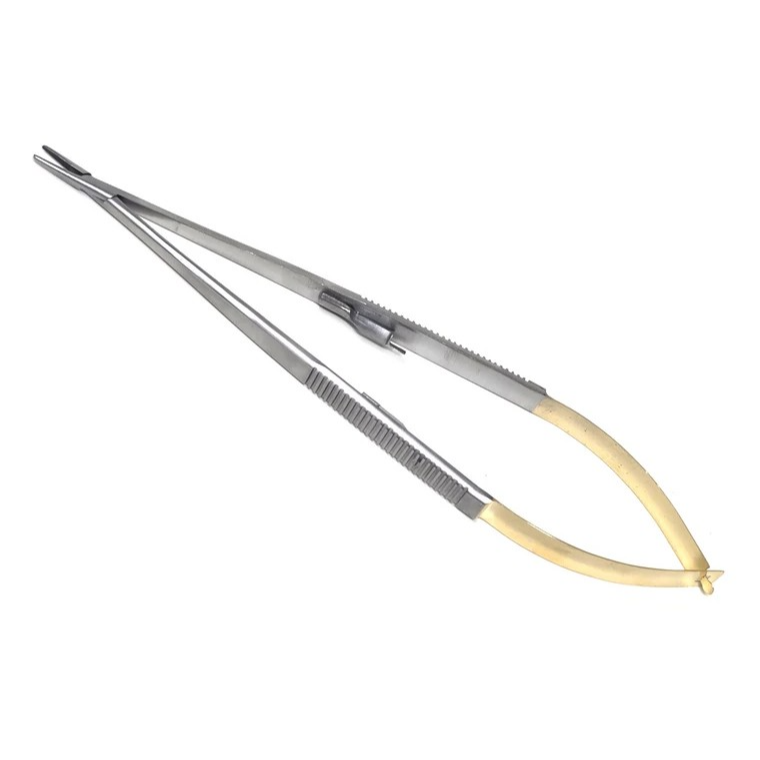 Jacobson Microvascular Needle Holder Straight Tip w/Lock Serrated TC Jaws 7in - Image 2