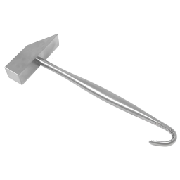 Bone Mallet w/Hook Handle 8in