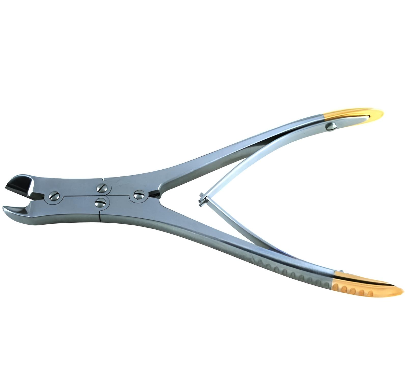 Ruskin Bone Cutting Forceps Tungsten Carbide Insert Curved 7.25in