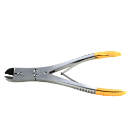 Pin & Wire Cutter Angled Side Cut Double Action Carbide Insert Blades 7in