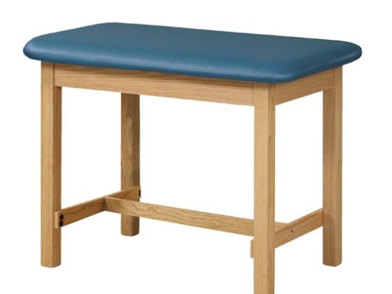 H brace taping table for athletic training rooms